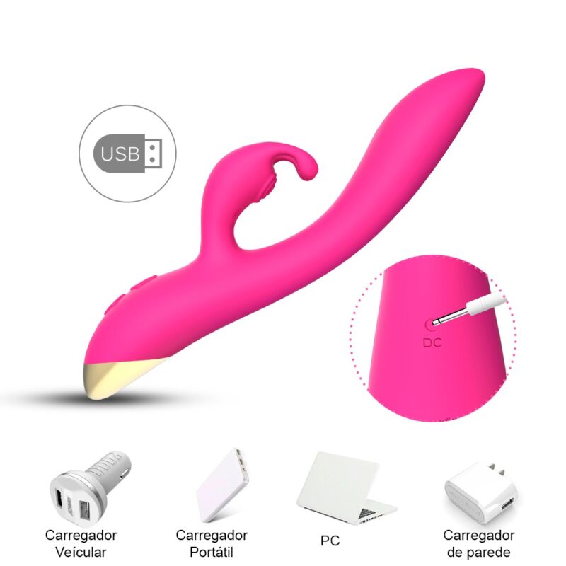 Vibrador Penetravel e Estimulador de Clitóris - Image 3