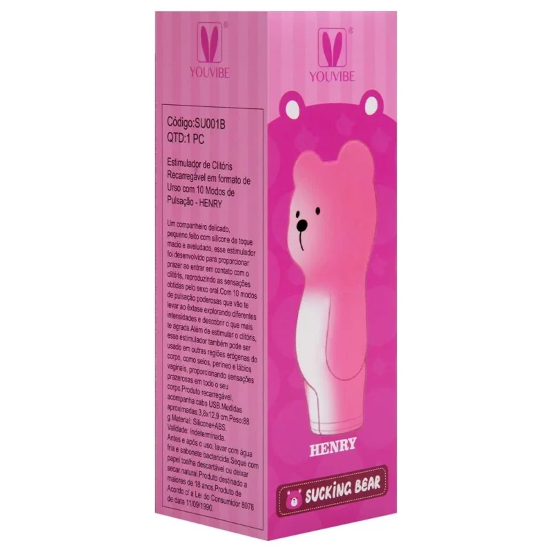 Estimulador Usb Clitóris Urso 10 Pulsações - Image 8